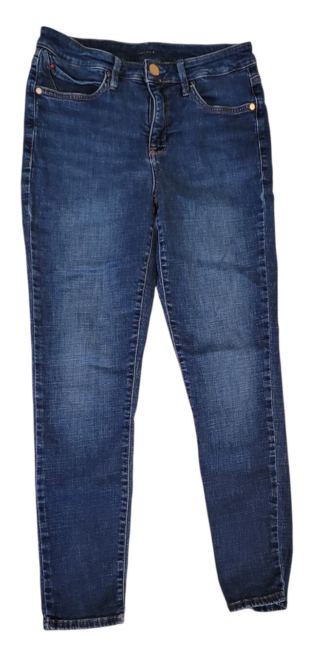 Seven7 Women's High-Rise Skinny Jeans Blue Denim Size 8 Stretch EUC